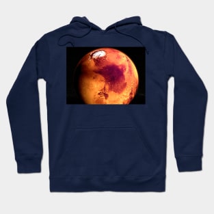 Planet Mars Globe rendering Hoodie